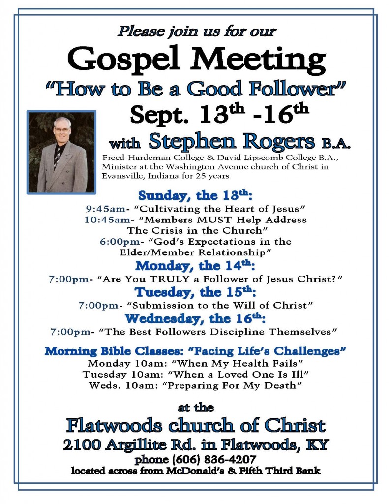 Rogers gospel meeting