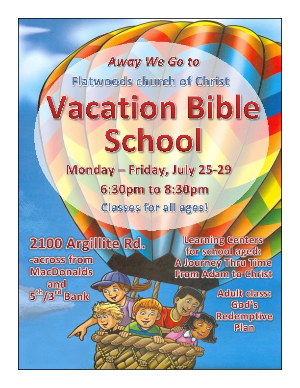 Vacation Bible School 2016 Flatwoods church of Christ