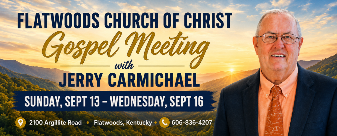 September 2026 Gospel Meeting with Jerry Carmichael